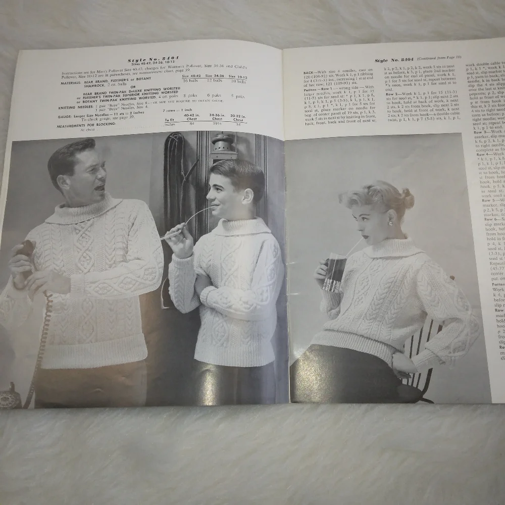 BOOK Aran Fisherman Sweaters to KNIT for men women and children Stunning…